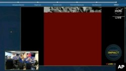 Trenutak prekida video-signala nakon što je svemirska letelica udarila u asteroid u sklopu testa, 26. septembra 2022.