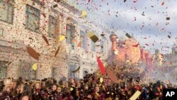  纽约市举行梅西百货感恩节大游行。(2019年11月28日）