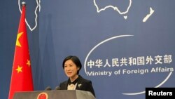 Juru Bicara Kementerian Luar Negeri China Mao Ning berbicara pada konferensi pers di Beijing, China 5 September 2022. (REUTERS/Yew Lun Tian)