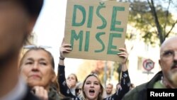 Protest u Beogadu zbog aerozagađenja, 13. novembar 2022.