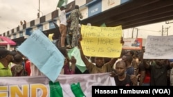 Yadda a ka yi zanga-zangar tsadar rayuwa a Ibadan, babban birnin jihar Oyo.