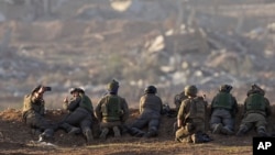 加沙边境地带的以色列士兵。（2023年12月11日）