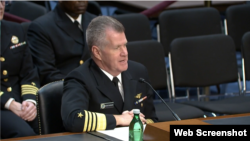 새무얼 파파로 미 인도태평양사령관 지명자가 지난달 1일 상원 군사위원회 인준 청문회에 출석했다.