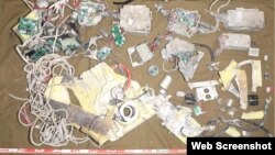 영국의 분쟁군비연구소 현장 조사단이 올해 1월 2일 하르키우에서 수거한 북한 탄도미사일의 잔해를 1월 27일과 2월 1일 조사하고 기록했다. 분쟁군비연구소 웹사에트에 공개된 잔해 사진.