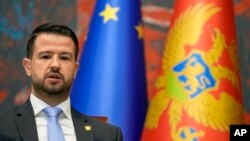 Arhiva - Predsjednik Crne Gore Jakov Milatović tokom zvanične posete Srbiji, u Beogradu, 10. jula 2023.