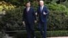 FILE — Chinese President Xi Jinping, left, and U.S. President Joe Biden walk together at the Filoli Estate in Woodside, California, during the Asia-Pacific Economic Cooperation leaders' week, Nov. 15, 2023. The two are scheduled to have a phone call in the spring.