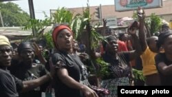 Masu zanga zanga a jihar Nasarawa da ke Najeriya 