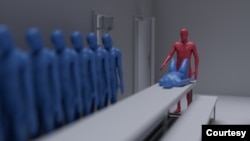 영국의 북한인권 조사 단체인 '코리아퓨처(한미래)'가 24일 유엔 북한인권조사위원회(COI) 설립 10주년을 맞아 함경북도 청진의 한 구금시설과 내부의 인권 침해 사례를 3차원(3D)으로 제작한 영상을 공개했다. 사진 제공 = 코리아퓨처.