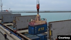 Azerbaijan, Georgia, Kazakhstan, Turkey, Ukraine, Poland, Romania, Bulgaria, Lithuania, China and Singapore do business within the Trains-Caspian International Transport Route. (TITR photo)