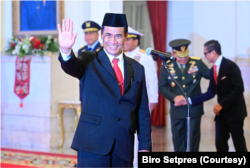 Mentan Amran Sulaiman mengatakan fokus utamanya adalah menyelesaikan masalah yang dihadapi petani. (Foto: Courtesy/Biro Setpres)