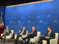 华盛顿智库传统基金会1月24日发布《2024年美国军事实力指数》报告并举办线下讨论会。（美国之音记者薛小山拍摄）