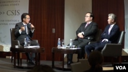 12일 워싱턴의 전략국제문제연구소(CSIS)에서 ‘미한일 3국협력 강화’를 주제로 토론회가 열렸다.