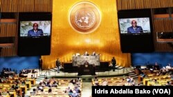 Shugaban kasar Ghana, Nana Addo Dankwa Akufo-Addo, yayin da yake jawabi a zauran Majalisar Dinkin Duniya