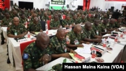 Sojoji a wajen babban taron manyan Kwamandojin Mayakan Najeriya