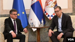 Sastanak predsednika Srbije Aleksandra Vučića sa evropskim izaslanikom za dijalog Beograda i Prištine (foto: buducnostsrbijeav)