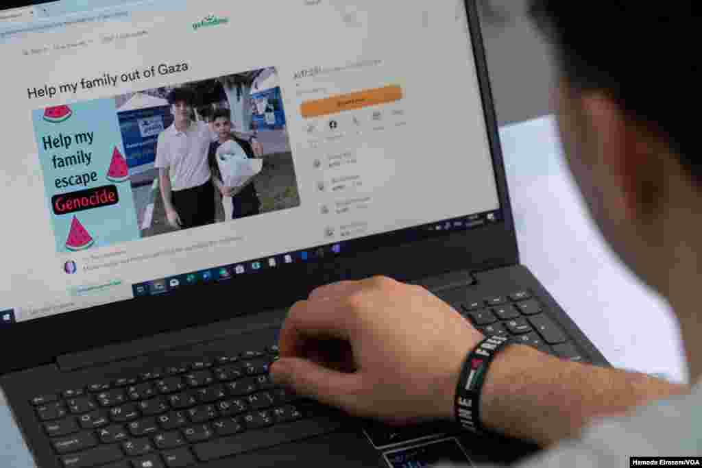 Mohammed Ra&rsquo;ed set up a fundraiser for his displaced family of six, after a broker relayed wartime &ldquo;coordination&rdquo; fees of $5,000 per adult, and $2,500 per child. &ldquo;Even if you had the money, you&#39;ve spent all of it on the war.&rdquo; Cairo, Egypt, March 30, 2024.