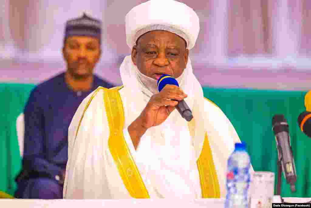 Ganawar Shugaba Tinubu Da Manyan Sarakunan Najeriya: Mai Alfarma Sarkin Musulmi na jawabi.