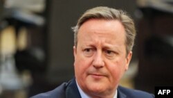 FILE - Menteri Luar Negeri Inggris David Cameron di Istana Pemerintah di Beirut, 1 Februari 2024. (JOSEPH EID / AFP)