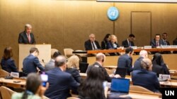 2024년 2월 26일 스위스 제네바에서 유엔 군축회의 고위급회기 첫날 회의가 열리고 있다. (자료사진)