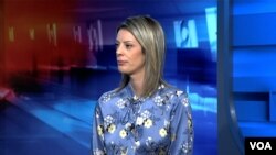 Ministrica Ana Novaković Đurović tokom intervjua za Glas Amerike, u Vašingtonu, 12. jula 2023. godine.