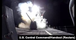 Lansiranje rakete Tomahavk sa američkog razarača Grejvli na ciljeve militanata Huta, 3. februara 2024.