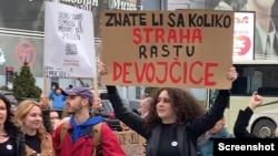 Protest Ženske solidarnosti protiv femicida, februar 2023.
