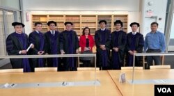 Uzbek graduates at Penn State Law, State College, Pennsylvania, talked with VOA, May 10, 2024.