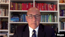 "Those who are opposed to the junta and its killing of innocent people are not terrorists. They are patriots," U.N. Special Rapporteur Tom Andrews tells VOA. "They are those who are committed to a just democracy for Myanmar, human rights for Myanmar." (Photo: VOA via Skype)