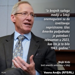 Majkl Kirbi, američki ambasador u Srbiji od 2012. do 2016. godine.