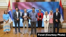 Predstavnici opozicije u Skupštini Srbije (Foto: Fonet)