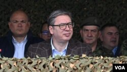 Predsednik Srbije Aleksandar Vučić prisustvovao je taktičkoj vežbi na poligonu Pasuljanske livade
