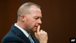 FILE - Special prosecutor D.J. Hilson, shown here on May 8, 2018, charged two allies of former President Donald Trump in connection with accessing and tampering with voting machines after the 2020 election in Michigan, on Aug. 1, 2023.