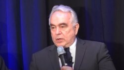 美国副国务卿库尔特·坎贝尔(Kurt Campbell)4月22日在华盛顿智库和平研究所(USIP)举办的讨论会上讨论印太国家和北约的合作前景。（视频截图）