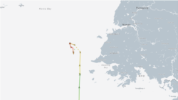 제3국 선박 북한 인근 해역서 28시간 사라져…대북제재 위반 의혹