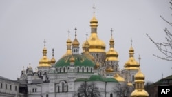 FILE - The Monastery of the Caves, also known as Kyiv-Pechersk Lavra, one of the holiest sites of Eastern Orthodox Christians, is seen on March 23, 2023, in Kyiv, Ukraine.