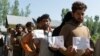 A large number of youth come out to cast votes in the Baramulla district of Kashmir during the Indian general elections on May 20, 2024. Many youth were supporting jailed candidate Sheikh Abdul Rashid, popularly known as Engineer Rashid. (Wasim Nabi/VOA)