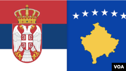 Zastave Srbije i Kosova