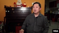 Brian Teng’s tent was about 5 feet from the path of the landslide.(Dave Grunebaum/VOA)