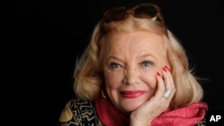 FILE - Actor Gena Rowlands poses for a portrait at the London West Hollywood hotel in West Hollywood, Calif., on Dec. 4, 2014. 