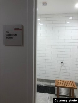 Ruang wudu di universitas Harvard (dok: Devina Faustanisa)