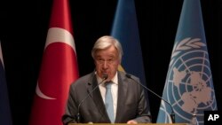 资料照片：联合国秘书长安东尼奥·古特雷斯。（2022年8月20日）