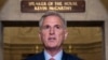 Ketua DPR Kevin McCarthy di Gedung Capitol, Washington, D.C., Selasa, 12 September 2023. McCarthy mengarahkan komite DPR AS untuk membuka penyelidikan resmi pemakzulan terhadap Presiden Joe Biden. (AP/J.Scott Applewhite)