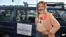 Chris Pine pada pemutaran perdana "Poolman" di Vista Theatre, Los Angeles, 24 April 2024. (Richard Shotwell/Invision/AP)