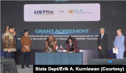 Kerja sama Amerika Serikat dan Indonesia dalam pengembangan program energi bersih nuklir, khususnya teknologi reaktor modular kecil. (Foto: Courtesy/State Dept/Erik A. Kurniawan)