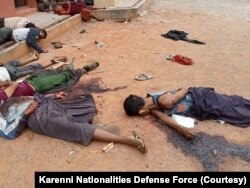 The deaths of more than 20 people including three monks in the monastery at Namneint Village, Pinlaung township in Shan state, Myanmar on March 12, 2023. (Photo courtesy Karenni Nationalities Defense Force)