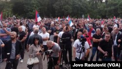 Protest u Podgorici pred glasanje o Rezoluciji o Srebrenici, 22. maj 2024.