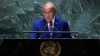 Marshall Islands President David Kabua addresses the 78th session of the United Nations General Assembly, Sept. 20, 2023, at U.N. headquarters. 