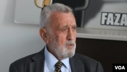 Nekadašnji advokat porodice Vujasinović Branislav Tapušković na tribini "Tri decenije bez odgovora na pitanje - ko je ubio Dadu" (izvor: Fonet / Milica Vučković)