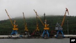 지난 2016년 7월 북한 라진항 (자료사진)