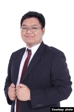 印尼巴查查兰大学国际关系学系学生哈基姆(Mohammad Apridio Salahuddin Hakim)(照片提供：哈基姆)